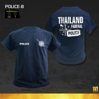 ราคา POLICE 8 เสื้อซับในตำรวจแขนสั้น คอกลมเเละคอวี (9536244203)