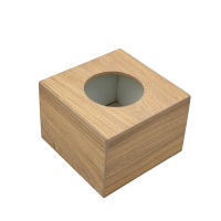 ราคา กล่องทิชชู่ กล่องไม้สำหรับใส่ทิชชู่แผ่น แบบสั้น Megahome biz (18535295770)