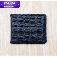 ราคา กระเป๋าสตางค์หนังจระเข้ เป็นหนังส่วนกระดูกหลัง ถักขอบกระเป๋าตลอดใบ กระเป๋าหนัง Exotic หนังแท้ มีแข็งแรงทนทานมาก (17347689064)