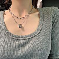 ราคา สร้อยคอแหวนโลหะเก้าชั้นแฟชั่น (7687203222)