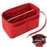 ราคา Smartconn สำหรับกระเป๋าถือแทรกกระเป๋าแบ่งช่องกระเป๋าแบ่งกระเป๋าสักหลาดเฟ็ลทสำหรับสิริกระเป๋าจัดระเบียบกระเป๋าเข้ากันได้กับ LV Coach MK Kate Spade Goyard Longchamp (20136646802)