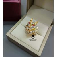 ราคา แหวนเพชร u0669 รุ่นเคลือบทองหนาพิเศษ ชายหน้ามังกร เสริมฮวงจุ้ย แหวนทองไมครอน แหวนทองชุบ แหวนทองสวย แหวนใส่ออกงาน แหวน (20042405081)