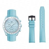 ราคา สายนาฬิกาสำหรับ Omega X Swatch Joint MoonSwatch สายนาฬิกา Seamaster 300 ผู้ชายผู้หญิง 20 มม ยางซิลิโคนปลายโค้งสำหรับ Seiko (19638433936)