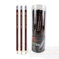 ราคา ดินสอ 2B ตราช้าง ดินสอไม้ ดินสอทำข้อสอบ ดินสอดำ Elephant blacklead pencils บรรจุ 50แท่ง กระบอก จำนวน 1กระบอก พร้อมส่ง (15655562003)