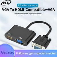 ราคา Vga To Hdmi ตัวแยก Vga พร้อมตัวแปลงเสียง3 5มม สำหรับพีซีโปรเจคเตอร์ Hdtv หลายพอร์ต Vga (14864437591)