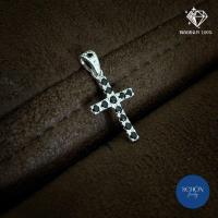 ราคา จี้เงินแท้925 ไม้กางเขน พระเยซู ฝั่งเพชร CZ งานมือ เงินแท้แข็งแรงครับ (14320321105)