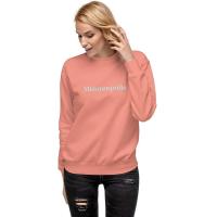 ราคา Oversized Minneapolis Crewneck Sweatshirt For Women Long Sleeve Pullover Sweatshirt Embroidered Letter Printed Design Streetwear Aesthetic Casual Sweatshirt Dusty Rose (19968449444)