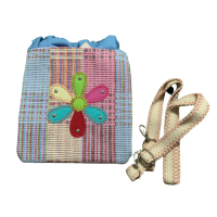 ราคา กระเป๋าสะพายข้าง กระเป๋าผ้าทอช้าง กระเป๋าหูรูด สีสันสดใส (12916633693)