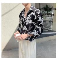 ราคา SDAC035 เสื้อเชิ้ตแขนยาวพิมพ์ลายหินอ่อนสีดำ ดีเทลสุดเท่ ทรงโอเวอร์ไซต์ ใส่เที่ยว M XXL แฟชั่นสําหรับผู้ชาย (20044802806)