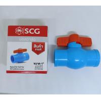 ราคา บอลวาล์ว PVC สีฟ้า ขนาด 1 2 นิ้ว 4 หุน 3 4 นิ้ว 6 หุน 1 นิ้ว ตรา SCG (20054229029)