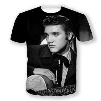 ราคา Phechion ใหม่แฟชั่นผู้ชาย ผู้หญิง Elvis Presley 3D พิมพ์แขนสั้นเสื้อยืดลำลองกีฬา Hip Hop ฤดูร้อน T เสื้อ Tops S05 (19880445623)