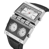 ราคา Oulm fashionable watch more than men is the radium dial time zone rectangle Shi Yingnan and America (17241785476)