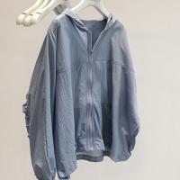 ราคา Ultrathin Light Hooded Jacket Women Summer Sun Protection Clothing Korean Casual Windbreaker Zip Up Coat Outdoor Sunscreen Tops (20442244962)