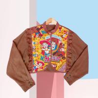 ราคา LILLA VINTAGE SHIRT LLS014 เสื้อเชิ้ตแขนยาว โทนแนวอบอุ่นๆเอิร์ธโทนตัดกับสีน้ำตาล แต่งลายทอย สตอรี่ สไตล์วินเทจ (20213205547)