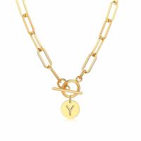 ราคา Vnox นาฬิกาผู้หญิงสแตนเลสชุบทองสร้อยคอจี้อักษรนำพร้อมสร้อยคอคลิปหนีบกระดาษ (18894881642)