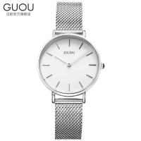 ราคา GUOU 6003นาฬิกาผู้หญิงแฟชั่นกันน้ำนาฬิกาควอทซ์คู่ฝรั่งเศสแบบเฉพาะกลุ่มที่เรียบง่าย (18190306479)