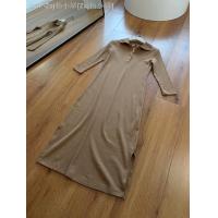 ราคา ใหม่ Uniqlo ห้องลองเสื้อ U Home ชุดเดรสโปโลผู้หญิงเข้ารูปแขนยาว7นาทีชุดเดรสแบบแยกข้างปลูกฝังศีลธรรมชุดเดรสชิ้นเดียว (18481400147)