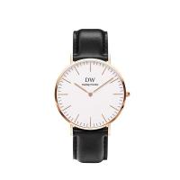 ราคา DW นาฬิกาคู่รักบางเฉียบนาฬิกาควอตซ์ข้อมือกันน้ำธุรกิจชายและหญิงนาฬิกาข้อมือนักเรียน (13596367937)