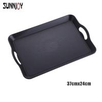 ราคา ถาดเสิร์ฟถาดพลาสติกสี่เหลี่ยมถาดเสิร์ฟอาหาร Anti Slip Scratch Resis สี่เหลี่ยมผืนผ้าพลาสติกถาดเสิร์ฟอาหาร Anti Slip Scratch Resistant Home Bar Party ทนทานถาดเสิร์ฟ SUN (16679643814)