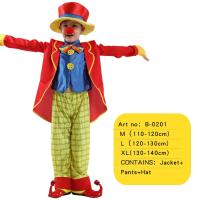 ราคา Halloween Naughty Funny Clown Costumes Christmas Boy Girl Joker Costume Cospaly Carnival Party Dress Up Clown Suit No Wig (19810593916)