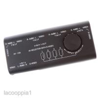 ราคา 4 Way AV Switch RCA Switcher 4 In 1 Out Composite Video LR Audio Selector (15247524930)