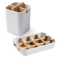 ราคา ที่ใส่แปรงสีฟันไฟฟ้าอเนกประสงค์จานรองสบู่ที่ใส่แปรงสีฟันในชุดอุปกรณ์ห้องน้ำ (18480878976)