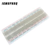 ราคา Breadboard 830 Point Solderless PCB แผ่นตัดขนมปัง MB 102 MB102ทดสอบพัฒนาโปร่งใส DIY (18951050941)