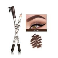 ราคา 1pc Eyebrow Pen Cosmetic Makeup Wooden Eyebrow Pencil with Brush Cap Long Lasting Eyebrow (18075926594)