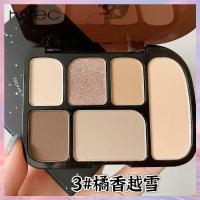 ราคา Horec ใหม่ แท้ พาเลทอายแชโดว์ NOVO เนื้อใยไหม ประกายชิมเมอร์ Eye shadow 6 สี 4in1 (21249063141)