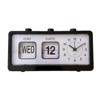 ราคา Mechanical Alarm Clock Novelty Flip Clock Desktop Digital Clock with Calendar Clock Home Decor Retro Decor (20796452963)