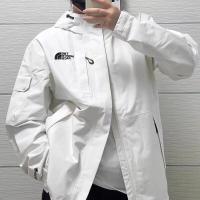 ราคา 2023ของแท้ NORTH FACE ปักกลางแจ้งสำหรับทั้งหญิงและชายรุ่นพี่ฤดูใบไม้ผลิและฤดูใบไม้ร่วง NJ2GP05แจ็คเก็ตกันลมคู่กีฬาและพักผ่อนแจ็คเก็ตมีฮู้ด (20583004550)