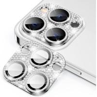 ราคา AUOVIEE อุปกรณ์ป้องกันเลนส์กล้องถ่ายรูปเพชรระยิบระยับโลหะส่องแสงเป็นประกายวิบวับสำหรับ iPhone 14 13 12 11 Pro Max Plus 13 12 Mini 14 Pro กระจกจอภาพการป้องกัน (18226141557)