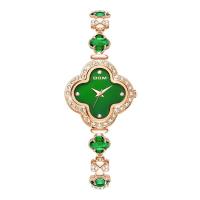 ราคา DOM R Luxury Green Dial นาฬิกาข้อมือ Four Leaf Clover Simple Trend Waterproof Women S Watch G 1605G 3M (20010385333)