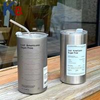 ราคา KB แก้ว แก้วเก็บความเย็น แก้วน้ำเก็บความร้อนและเย็น แก้วกาแฟ ถ้วยกาแฟ กระติกน้ำ แสตนเลส พร้อมหลอด (17441126392)