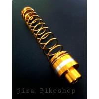 ราคา สปริงเบรค ใส่กับรถได้ทุกรุ่น สีทอง อุปกรณ์แต่งรถ อะไหล่แต่งรถ อะไหล่มอเตอร์ไซค์ มอเตอร์ไซค์ ของแต่ง แต่งรถมอเตอร์ไซค์ (719190130)