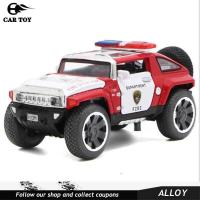 ราคา รถของเล่น1 32 Scale Hummer ตำรวจโมเดลรถเหล็กรุ่นรถยนต์ของเล่นพร้อมประตูที่สามารถเปิดได้ดึงกลับฟังก์ชั่นเพลงสำหรับของขวัญเด็ก (8079863027)