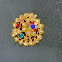 ราคา เข็มกลัด ติดสังวาลย์ เข็มกลัดติดเสื้อ เข็มกลัดชุดไทย สีเงินสีทอง (21114498848)