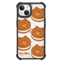 ราคา Magsafe เคส Line Friends ของแท้100 สำหรับ IPhone15 15Promax เคส15pro Magsafe 14Promax 14pro 14 13 13pro 13promax สีน้ำตาลใส DT15L25ป้องกันแบบเต็มรูปแบบกันกระแทก (21030113778)