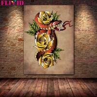 ราคา บทคัดย่อ Tiger Tattoo รูปแบบโปสเตอร์สัตว์งูWall Art ภาพวาดผ้าใบเหมาะสำหรับห้องนั่งเล่นตกแต่งบ้าน1007 (20594827629)
