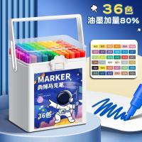 ราคา Acrylic marker pen waterproof and impermeable color stackable color comparison watercolor pen childrens non toxic washable color painting brush art special painting book for primary school students 24