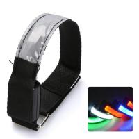 ราคา 12ชิ้น LED กลางคืนวิ่งสายรัดแขนกลางแจ้งขี่จักรยานจ๊อกกิ้งสายรัดแขนความปลอดภัยแสงสะท้อนแสงเข็มขัดเตือนข้อมือวง LED เข็มขัด (20091252108)
