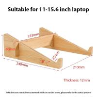 ราคา SMOYNG Portable Bamboo Notebook Laptop Stand Wooden Computer Increased Height Cooling Holder Base For DELL XPS Macbook Bracket Laptop Stands (19720664060)