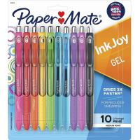 ราคา Paper Mate Gel Pens InkJoy Pens Medium Point Assorted 10 Count (19536494430)