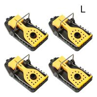 ราคา 4ชิ้นเหยื่อสปริงกับดักหนูสำหรับสวนกับดักหนูแบบนำกลับมาใช้ได้กับดักหนู (20524321987)