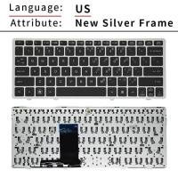 ราคา New US Russian Laptop Keyboard For HP Elitebook 2560 2560P 2570 2570P With Black Silvery Frame Replace Notebook Keyboard (20315668337)