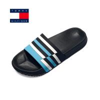 ราคา TOMMY รองเท้าแตะผู้ชายแฟชั่นสีน้ำเงินรองเท้าแตะเปิดนิ้วเท้า Luxury Mens Slippers สีฟ้า (9500250913)
