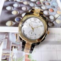 ราคา ได้รับการรับรองสินค้าสีดำและทองประกบนาฬิกาผู้ชายหรูหรา Versace ยี่ห้อกันน้ำเหล็กกีฬามัลติฟังก์ชั่แฟชั่นผู้ชายนาฬิกาควอทซ์ทองแมงกะพรุน (16565552727)