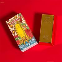 ราคา อิฐทองคำแท่งปลอม Ti M กล่องใส่แท่งเงินแท่งทองแท่งทองคำกล่องของขวัญซองจดหมายสีแดงสำหรับคริสต์มาสปีใหม่เงิน JS 018 MY (21279157463)