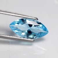 ราคา 1 80 ct โทแพส Swiss Blue Topaz มาคี สีฟ้าอ่อน (16420650024)