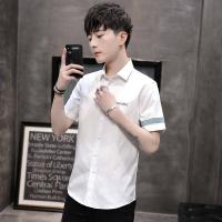 ราคา แฟชั่นสไตล์เกาหลีแบบเสื้อเชิ้ตผู้ชายเสื้อเชิ้ตลำลองเสื้อผู้ชายแขนสั้นอเนกประสงค์ (19686703343)